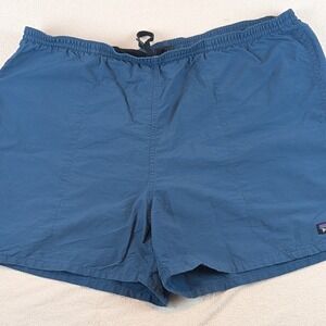 Patagonia Men's Blue Baggies Lined Swim Trunks Elastic Waist Drawstring  XL